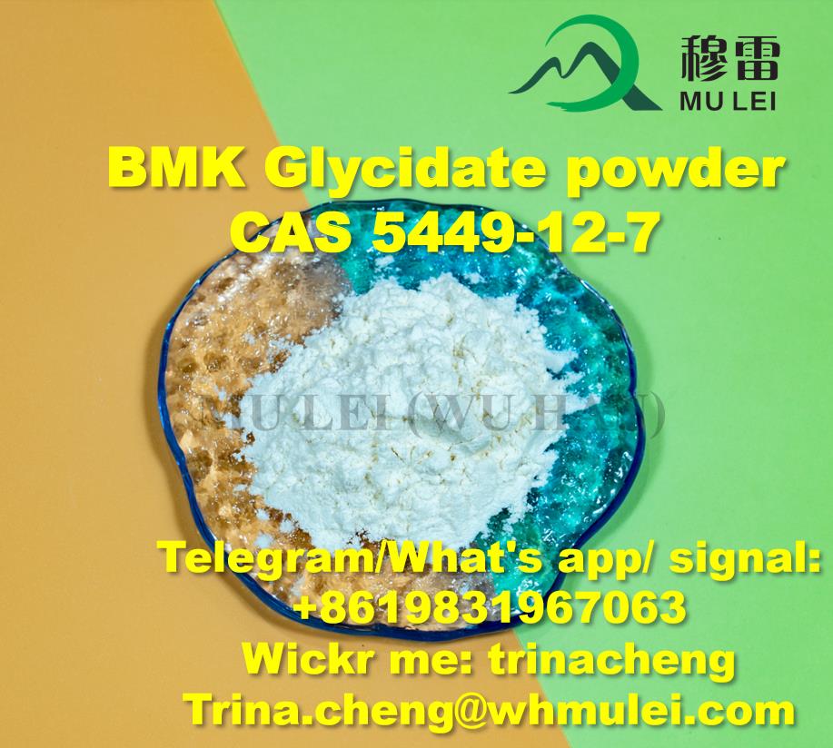High Yield Rate BMK Glycidate CAS 5449-12-7 2-methyl-3-phenyl-oxirane-2-carboxylic Acid Powder From China BMK Supplier 